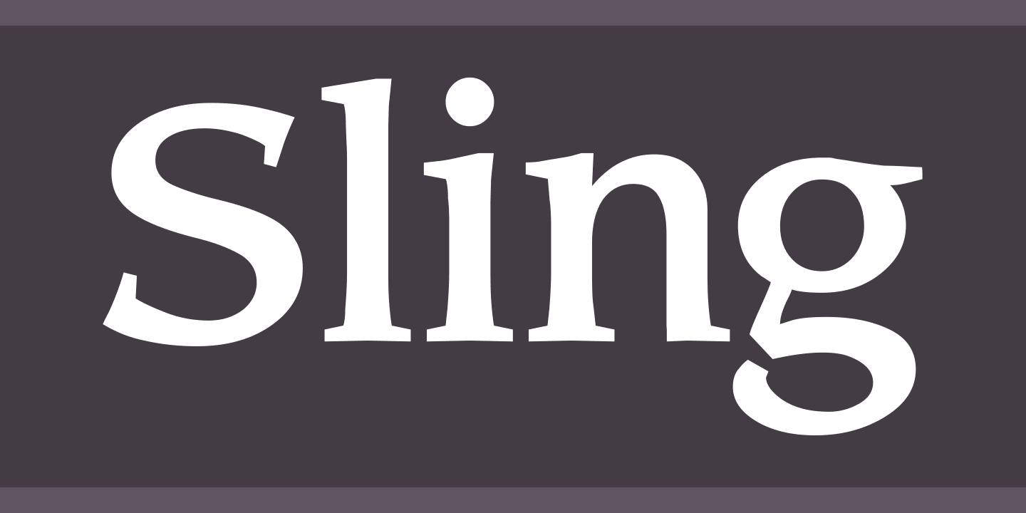 Шрифт Sling